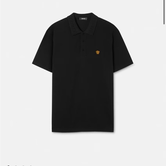 Versace Collection Other - Versace Collection Half Medusa Logo 3 Button Placket Polo Shirt Mens Sz M
